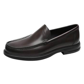 Goldlion men's shoes autumn new slip-on business genuine leather formal wear office banquet loafers leather shoes for men