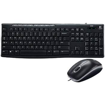 Logitech mk200 wired keyboard and mouse set