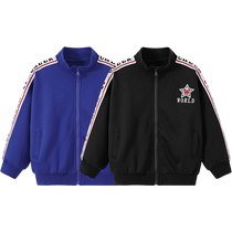 () Ubiyi Boys Jackets Stand Collar Tops Childrens Casual Clothes Spring and Autumn Big Childrens Zipper Shirts Trendy