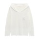 Basic House/Baijiahao Korean style hooded lace sweater women's summer and autumn gentle wind fresh long-sleeved blouse