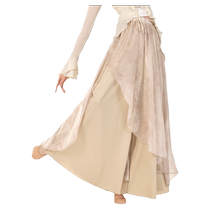 dancetoday classical dance costumes elegant loose skirt pants wide leg pants female Chinese dance costumes dance pants