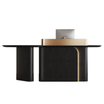 Zhongjiangfang beauty salon reception desk company front desk black light luxury womens clothing store 2-meter cashier counter bar