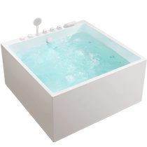 Guogang Double Freestanding Acrylic Home Couple Double Jacuzzi Bathtub with Customizable Size 1-2 Meters Bathtub