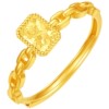 Saturday Fortune Gold 5G Priced Pure Gold Ring Sparkling Broken Gold Sugar Cube Jewelry Holiday Gift