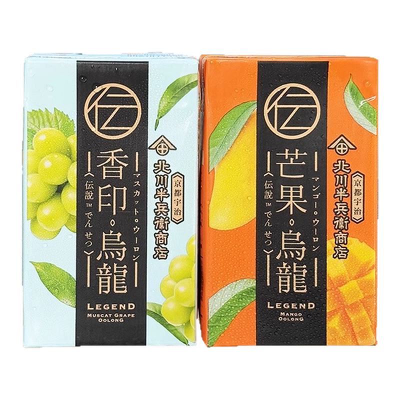 香港进口乌龙茶北川半兵卫果汁茶饮品巨峰草莓香印多种果味茶饮料