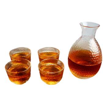 Japanese sake pot set household sake cup one or two white wine glass glass plum wine cup fruit wine one cup