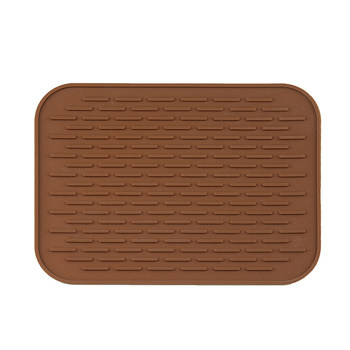 Drain mat silicone dining table anti-scalding mat kitchen countertop mat