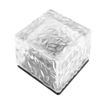 Solar led light outdoor garden light villa home garden lawn crystal ice tile floor tile buried stair light