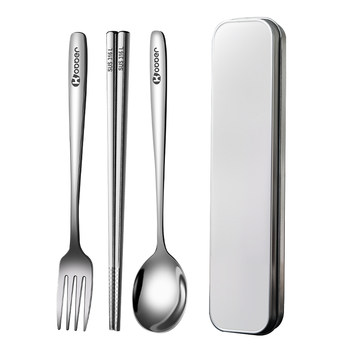 316l stainless steel chopsticks spoon set cutlery box