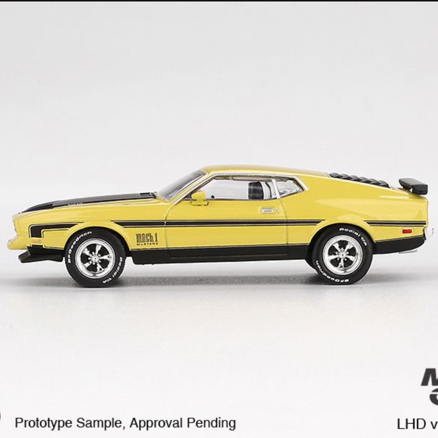 รถจำลองโลหะผสม Ford Mustang Mach1 รุ่น Grabber ขนาด 1:64 ของ Minigt