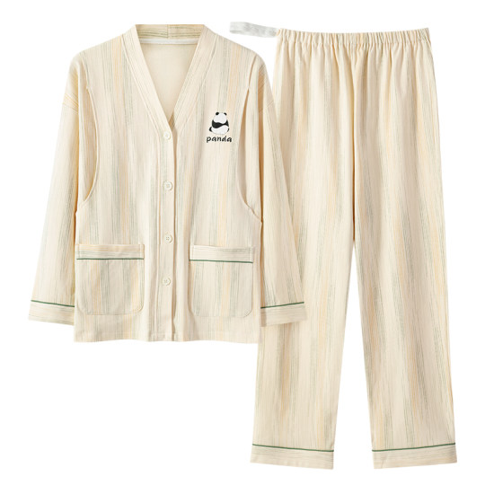 Urban beauty confinement clothes pure cotton pajamas women's suit
