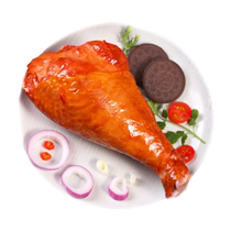 Dahongmen Smoked Turkey Legs Ready-to-Eat Fitness Meal Replacement Thanksgiving and Christmas Western Food Single Pack 550g Bag