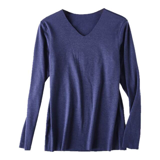 High elastic large size plus velvet and thickened German velvet men's warm long-sleeved tops youth heating fiber slimming base underwear