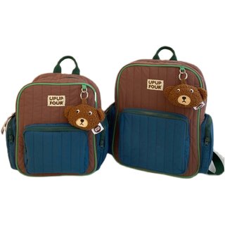 upupfour焦糖可可｜原创自制韩国多功能纯棉绗缝刺绣妈咪包亲子包