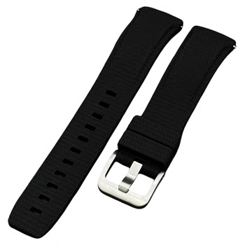 One-touch quick-release fluororubber strap with 21mm arc
