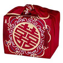 Wedding furoshiki brides dowry wedding basin wrapping cloth furoshiki embroidery large red furoshiki wedding supplies