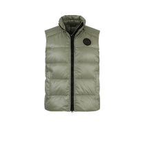 (Self-operated) Canada Goose Womens Black Label Duck Down Warm Stand Collar Zipper Vest 2237LB