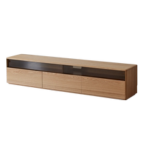 Original element solid wood TV cabinet modern minimalist living room small apartment floor cabinet oak floor storage cabinet N1083