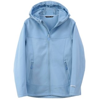 加绒加厚连帽运动 女士保暖外套 防风户外软壳衣 有大码k