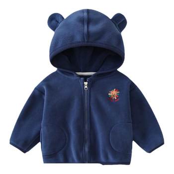 Baby fleece jacket baby warm hooded clothes Baby fleece jacket baby warm hooded clothes