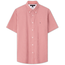 (Sun protection and easy care) Tommy 24 new early autumn mens poplin commuter small plaid short-sleeved shirt 36269