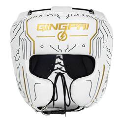 Professional Tethered Boxing Helmet, Fully Protective Microfiber Adult Sanda Fighting Headgear, Monkey Face Taekwondo Fighting Protective Gear