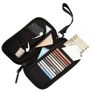Multifunctional passport bag ticket folder portable travel abroad carry-on bag document storage wallet handbag