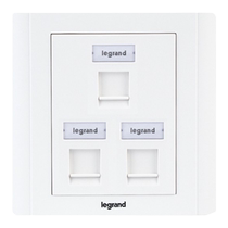 Legrand single-port multi-hole Category 5e computer plug-in Category 6 Gigabit unshielded module 86 type network information panel