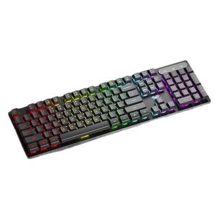 Office silent keyboard with mechanical feel and cool lighting effects