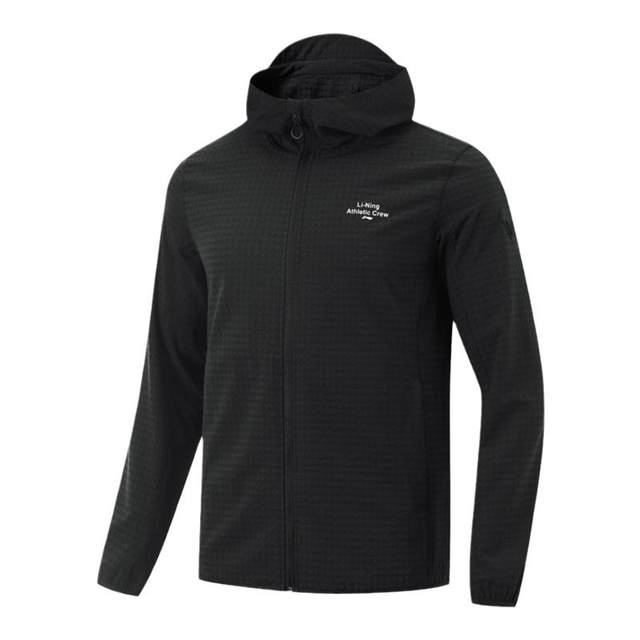 Li Ning fitness men's hooded windproof jacket windproof