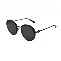 (Self-operated) FERRAGAMO Ferragamo women’s acetate round sunglasses SF214SK—black