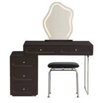 Quanyou Home French Retro Style Dressing Table and Cupboard Integrated 2024 New Bedroom Internet Celebrity Makeup Table 129003