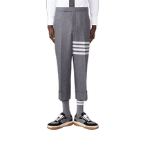 New products for autumn] THOM BROWNE mens 2024 flannel classic four-stripe low-rise trousers
