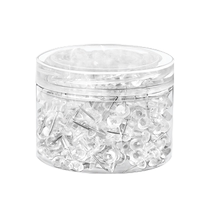 500 pieces of transparent I-shaped pins push pins felt board special nails cork board nails press nails creative wall decoration photo wall fixed nails painting nails stainless steel handmade big head nails small push pins art nails