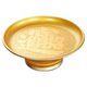 Household alloy fruit plate indoors for the God of Wealth, Guanyin tribute plate, Buddha hall, table decoration in front of the Buddha