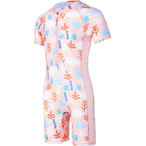 () 361 degree childrens swimsuit girls one-piece triangle swimsuit baby middle and large childrens hot spring swimsuit