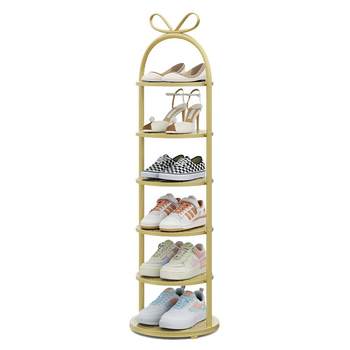 Shoe rack with small narrow doorway, multi-layer home entry, simple baby and children's new 2025 popular storage artifact shoe cabinet