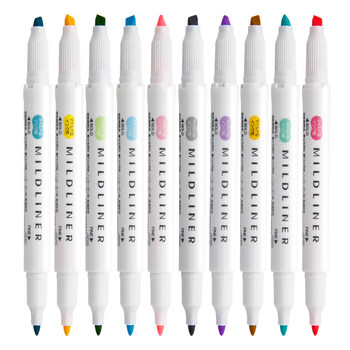 New color discount zebra double-ended highlighter