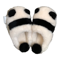 Panda cotton slippers for women winter indoor home use non-slip cute plush warm confinement soft-soled shoes panda cotton shoes