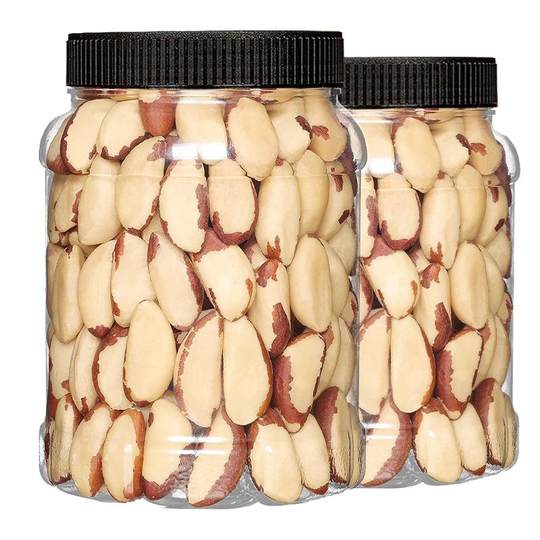 鲍鱼果仁500g罐装无壳原味生巴西坚果仁盐焗熟沙漠果孕妇干果零食