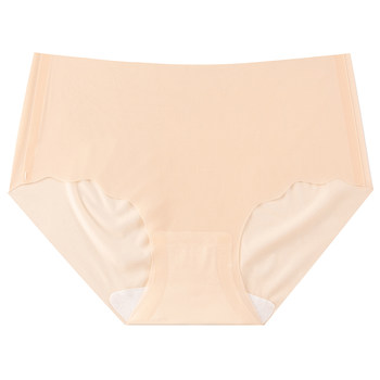 ຊຸດຊັ້ນໃນທີ່ບໍ່ມີ seamless ສໍາລັບແມ່ຍິງ, ultra-thin summer ice silk briefs for girls, pure cotton antibacterial crotch sexy mask pants