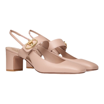 (Interest-free for 24 issues) VALENTINO Womens VLOGO LOCKER slingback high heels