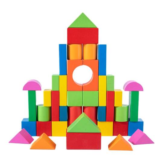 Puzzle-Bausteine, große Früherziehungsspielzeuge aus Massivholz