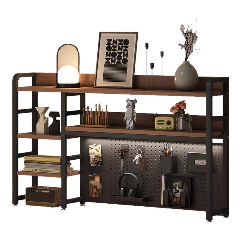 The desk hole board bookshelf has strong load-bearing capacity