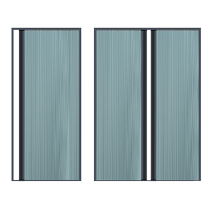 Aluminum alloy folding screen door telescopic push-pull invisible door screen and window net self-installed punch-free anti-mosquito door curtain for home use