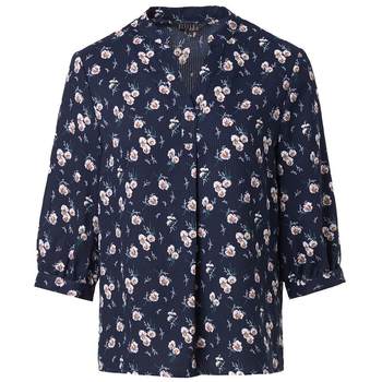 Beiteru Top T-Shirt Summer New Style Middle-Aged Elegant Mother's Wear Floral Top Loose Fashion Blouse El