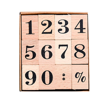 Retro handwritten basic digital notebook wooden seal