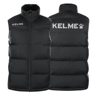 卡尔美棉马甲男女款外穿冬季体育生训练棉服背心足球运动保暖外套