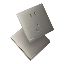 Siemens Lingyu series Haoyue gray switch socket panel household type 86 ultra-thin five-hole with whole house package