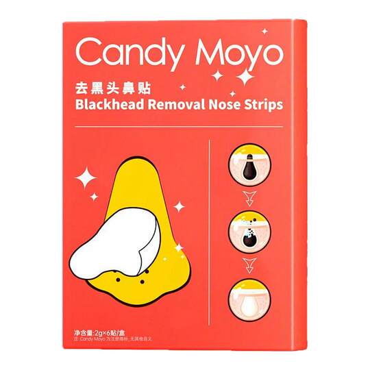 Полоски для носа CandyMoyo для удаления черных точек сужают поры